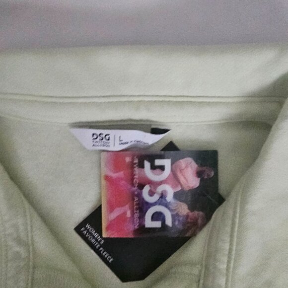 DSG Twitch Alison  Women's Favorite Fleece Collared Cropped Sweater Large NWT - Picture 5 of 11